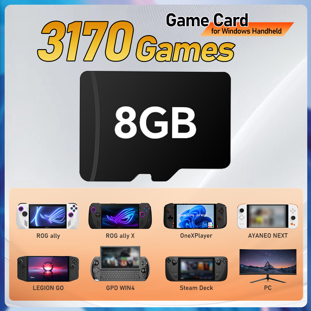 Retro Gaming Hdd - Retrobat Game Card with 3170 Games