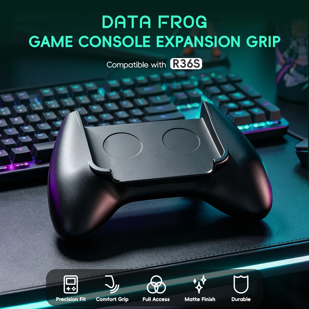Retro Gaming Apk - Data Frog R36S Game Grip Ergonomic