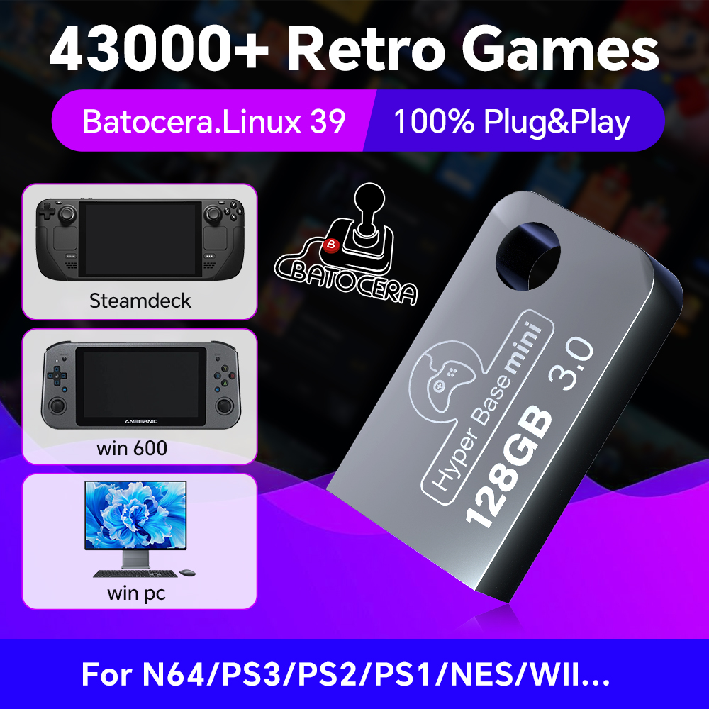 Retro Gaming Nook - Batocera 128G USB Flash Drive For