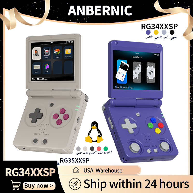 Anbernic RG34XXSP RG35XXSP Fli - Retro Gaming Zone review and price