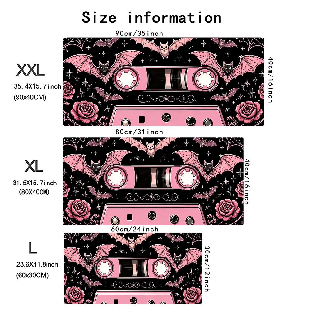 Pink Retro Cassette Tape Large - Retro Gaming Keyboard And Mouse review and price