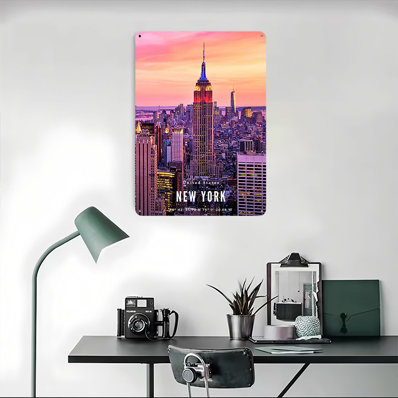 New York City Skyline Poster C - Retro Gaming York review and price