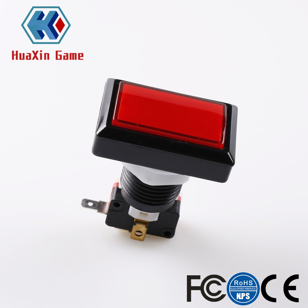 Rectangular LED Illuminated Pu - Arcade Button Kit review and price