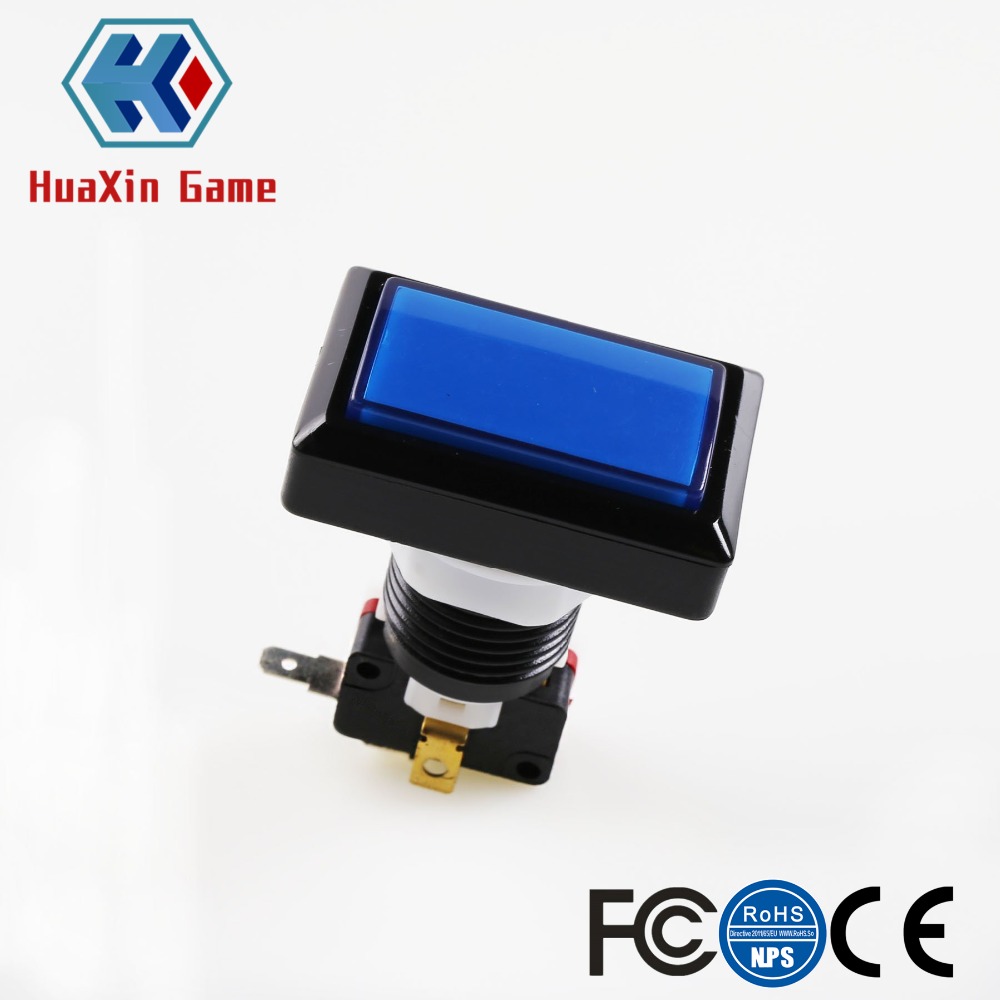 Rectangular LED Illuminated Pu - Arcade Button Kit review and price
