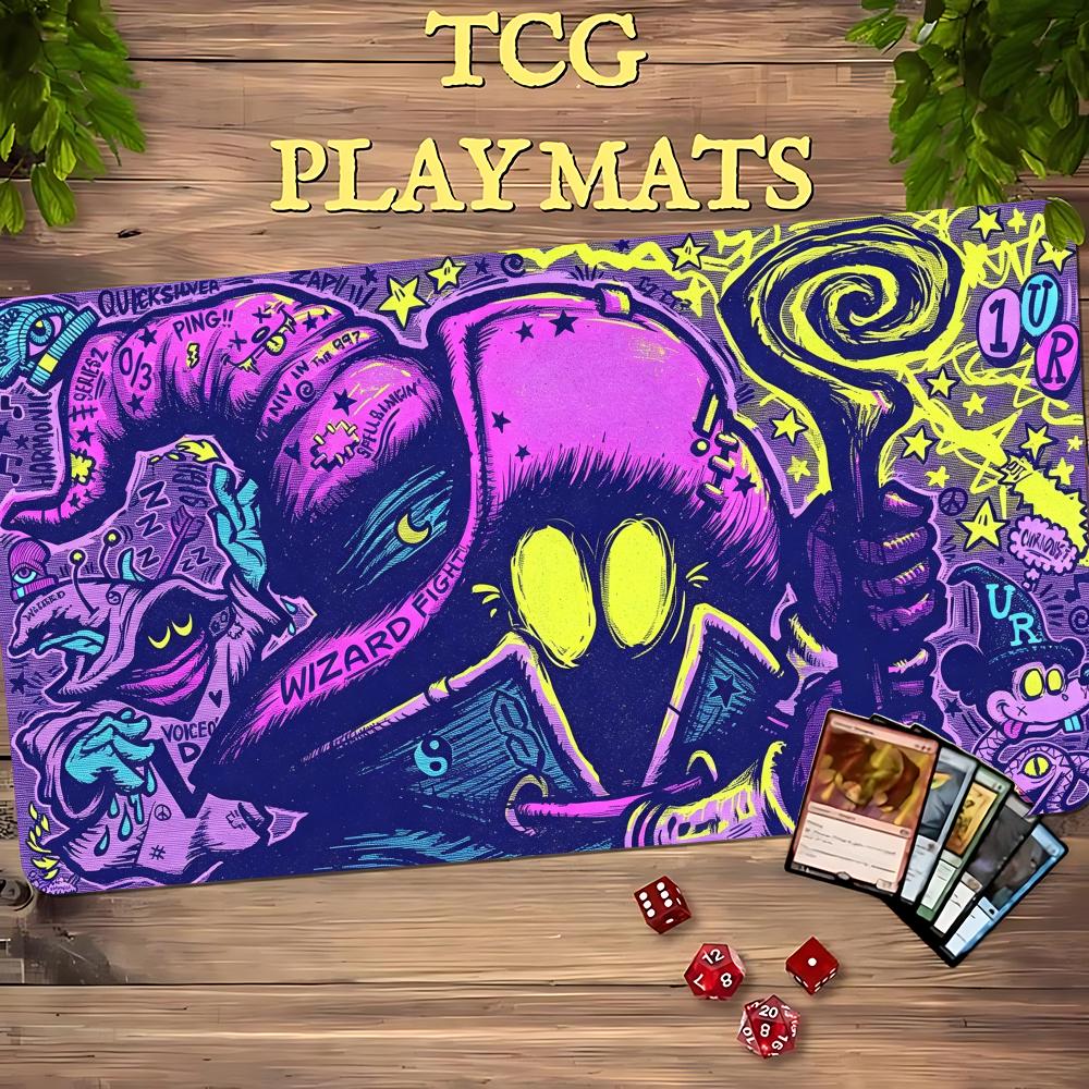 TCG Playmat Retro Neon Street  - Retro Gaming Zone review and price