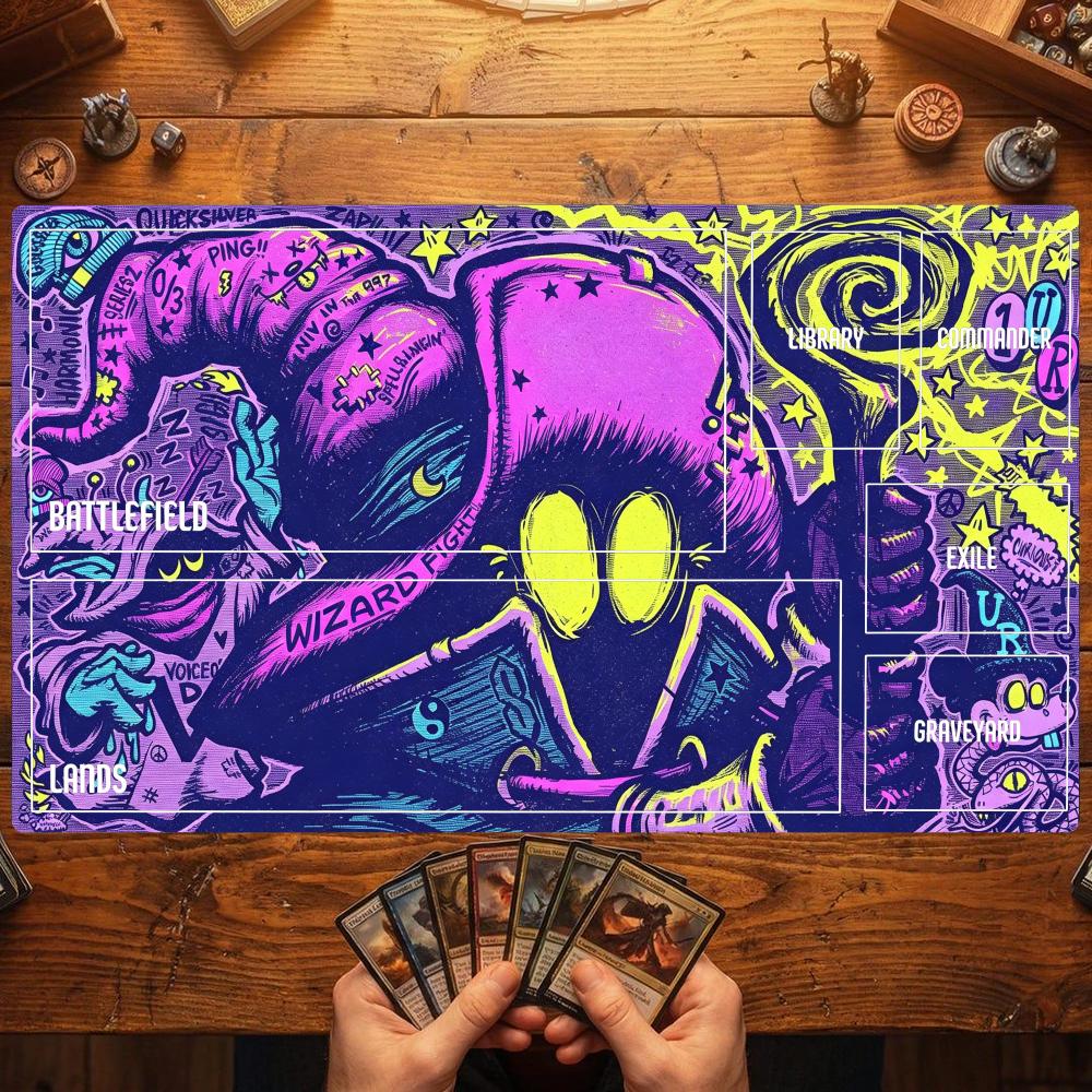 TCG Playmat Retro Neon Street  - Retro Gaming Zone review and price