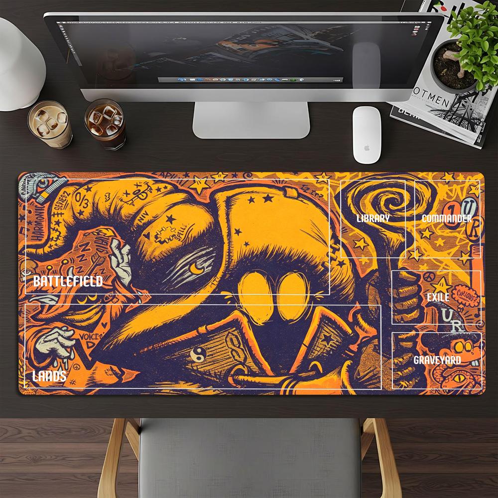 TCG Playmat Retro Neon Street  - Retro Gaming Zone review and price
