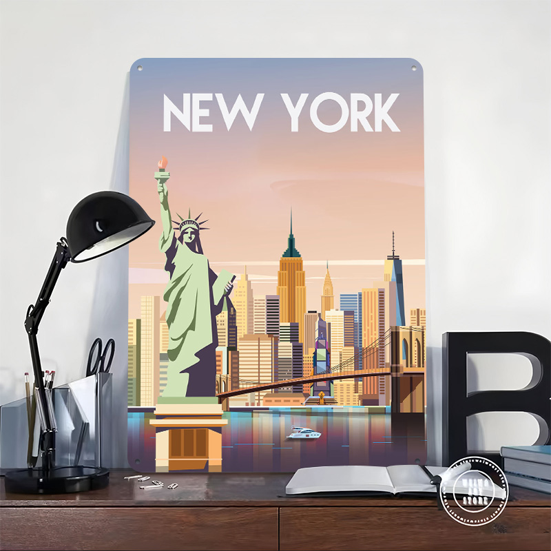 New York Metal Poster Custom W - Retro Gaming York review and price