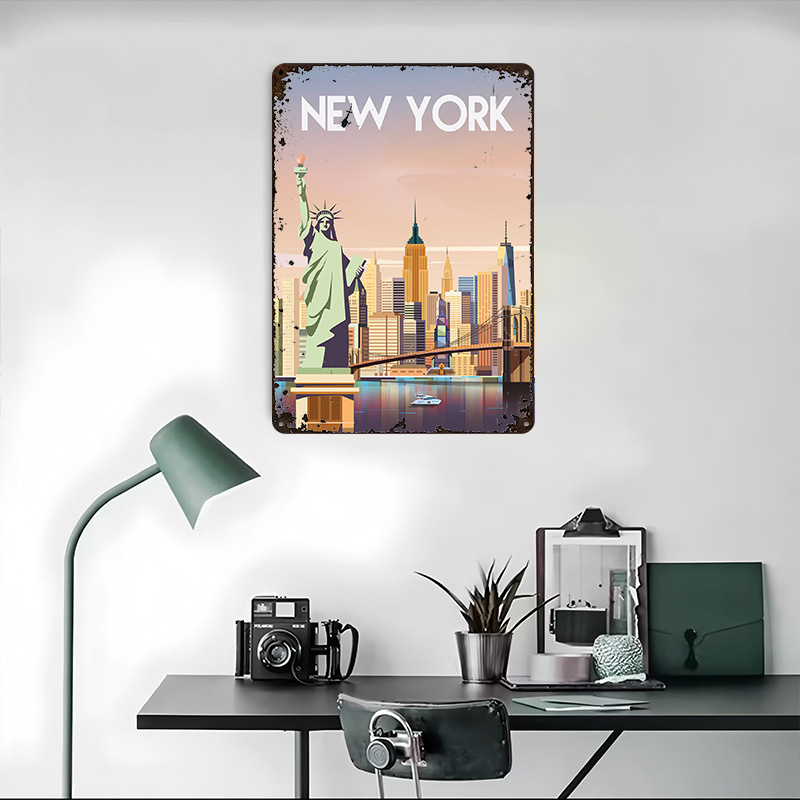 New York Metal Poster Custom W - Retro Gaming York review and price