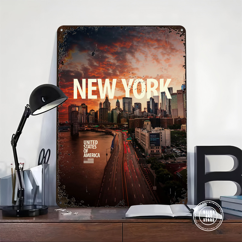 New York City Skyline Printed  - Retro Gaming York review and price
