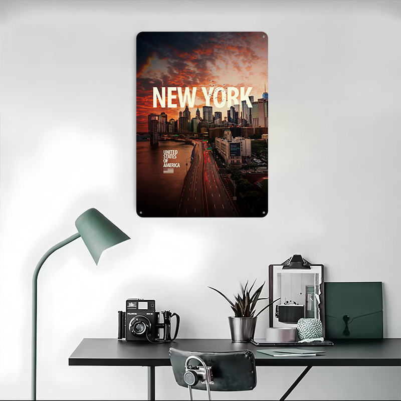 New York City Skyline Printed  - Retro Gaming York review and price