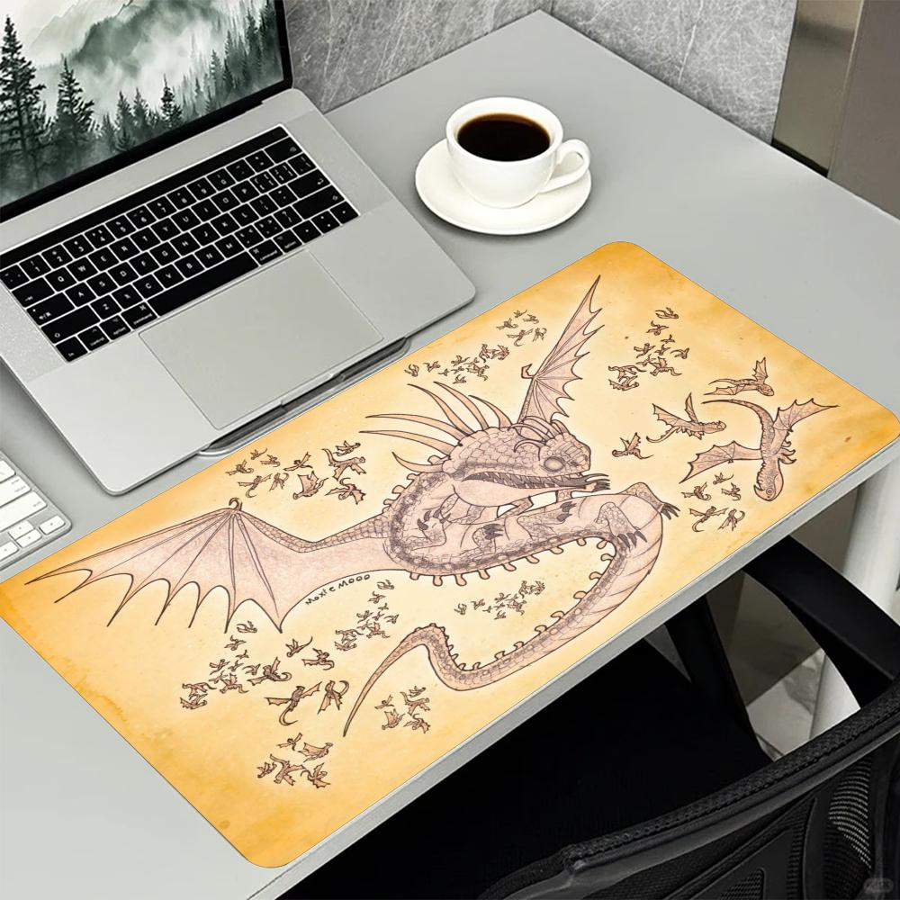 Vintage Old Paper Dragon Large - Retro Gaming Keyboard And Mouse review and price