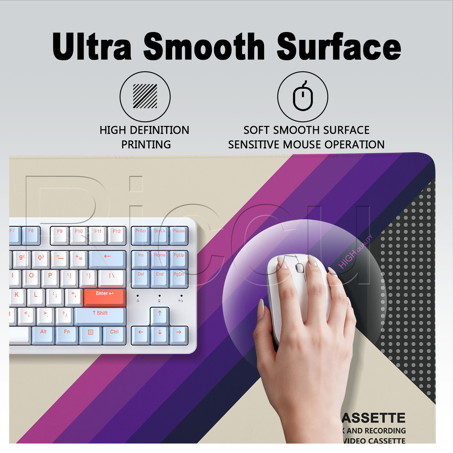 Mouse Pad HD Printing Retro VH - Retro Gaming Keyboard And Mouse review and price