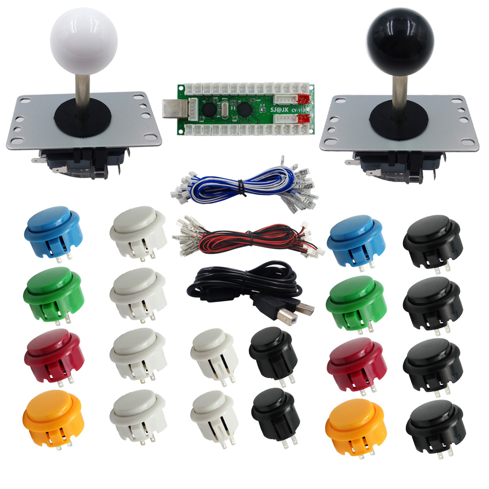 SJ@JX 2 Player Arcade DIY Kit  - Arcade Button Kit review and price