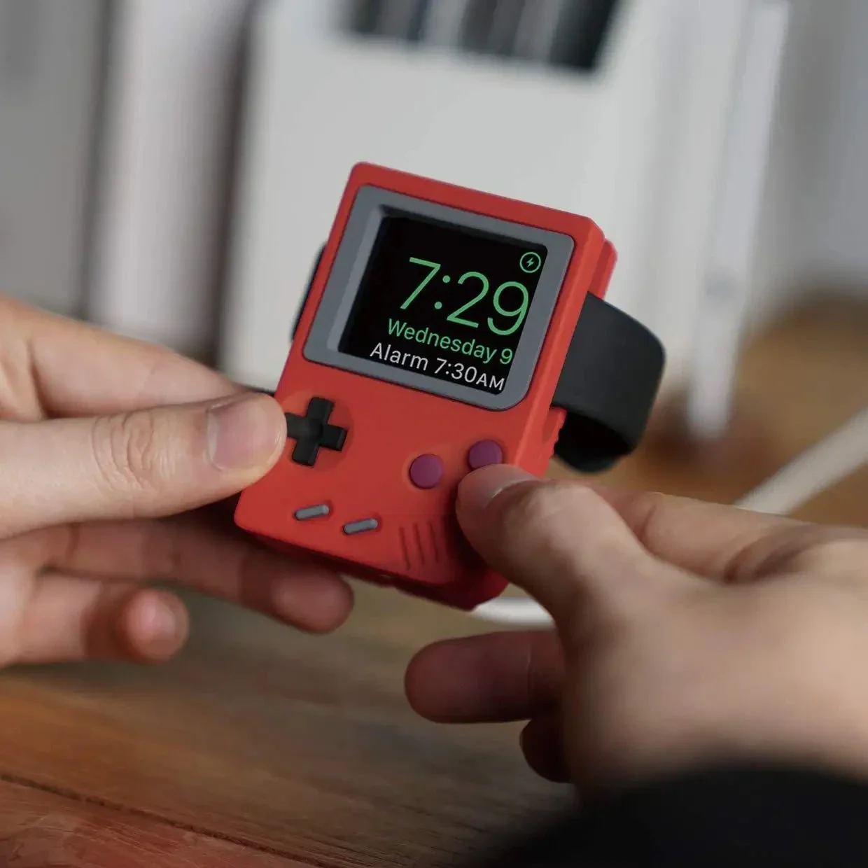 Silicone Holder for IWatch Cha - Retro Gaming Design review and price