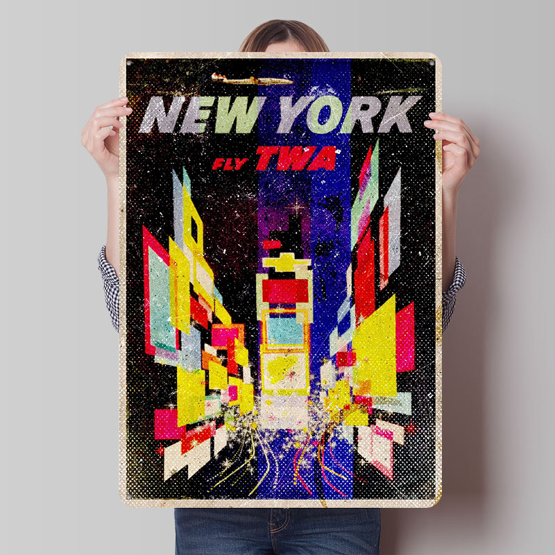 New York Fly TWA Tinplate Post - Retro Gaming York review and price