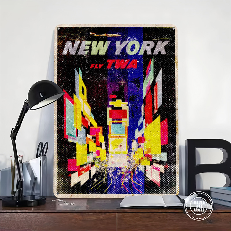 New York Fly TWA Tinplate Post - Retro Gaming York review and price