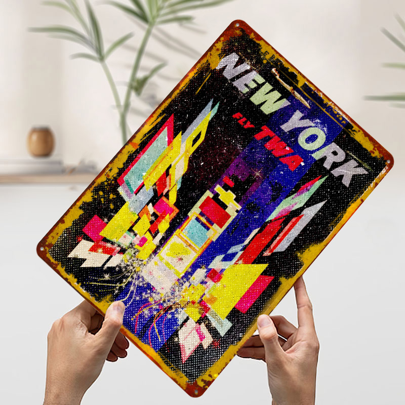 New York Fly TWA Tinplate Post - Retro Gaming York review and price