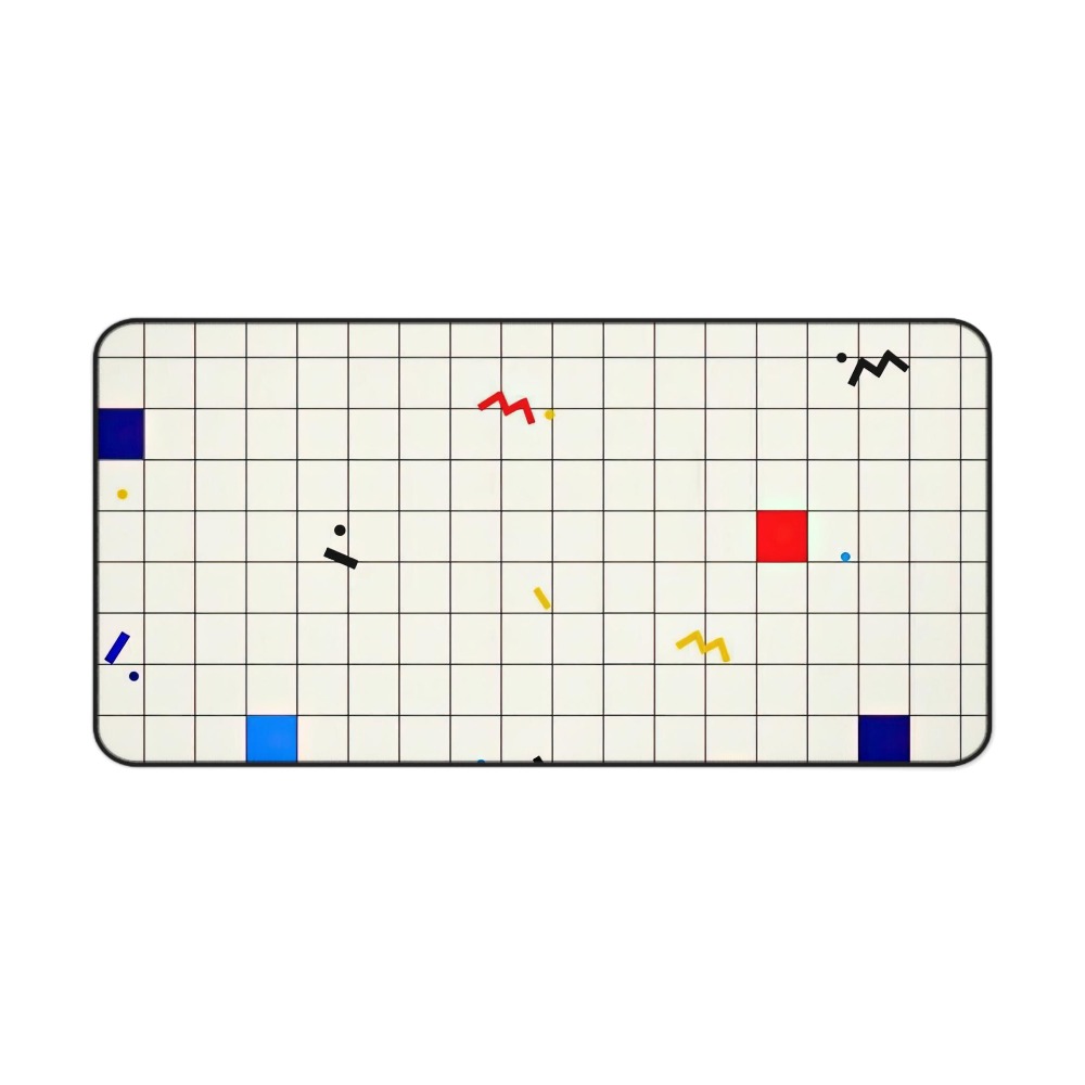 Retro Geometric Grid Desk Mat  - Retro Gaming Design review and price