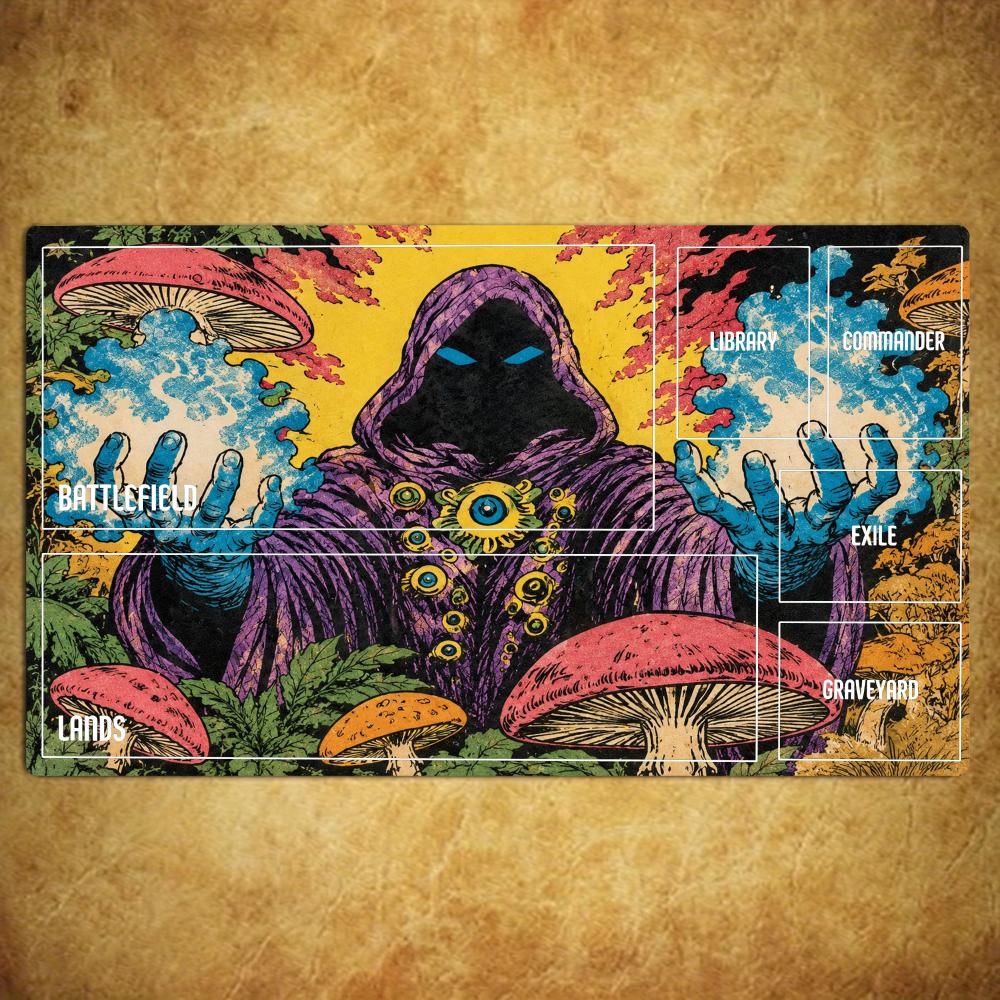TCG Playmat Retro Mushroom Sor - Retro Gaming Zone review and price