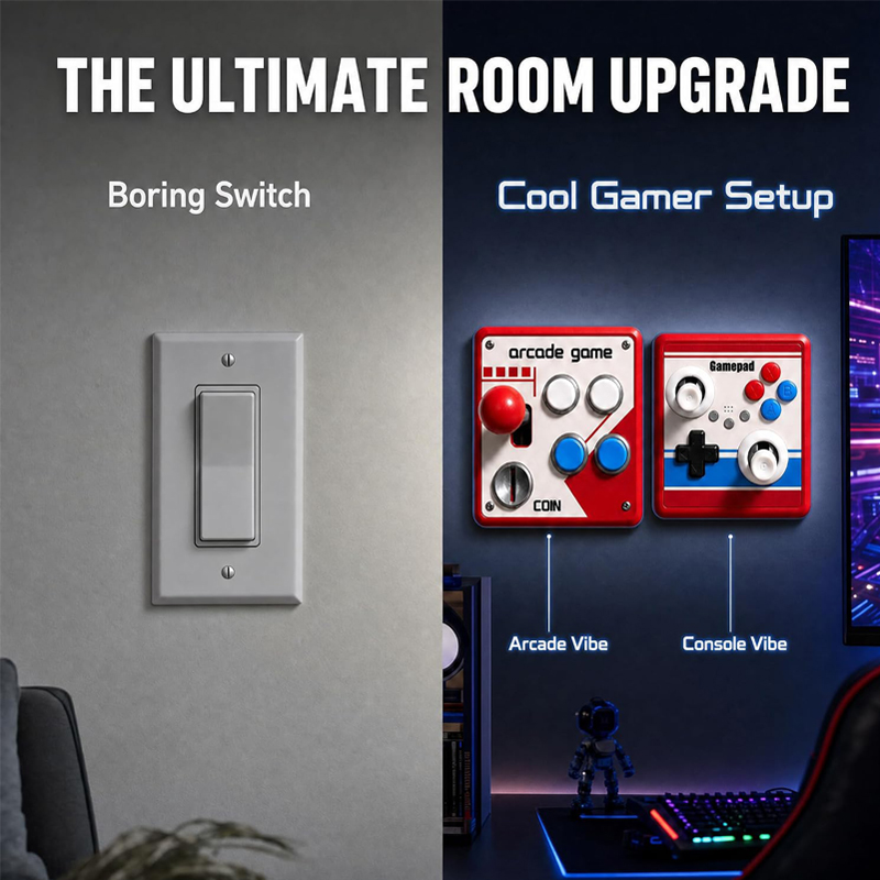 Drill-Free Light Switch Cover  - Arcade Stick Joystick review and price