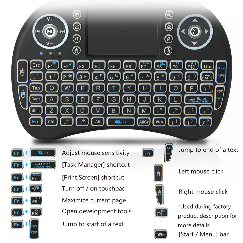 Backlit Mini Wireless Keyboard - Retro Gaming Nook review and price