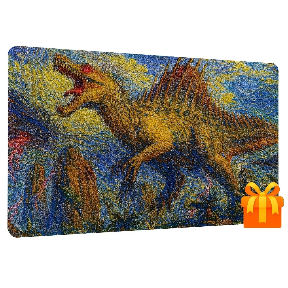 Retro Spinosaurus Playmat  Non - Retro Gaming Keyboard And Mouse review and price