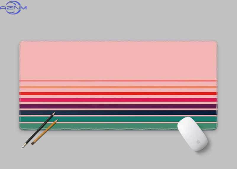 Retro Vintage Stripes Deskmat  - Retro Gaming Keyboard And Mouse review and price